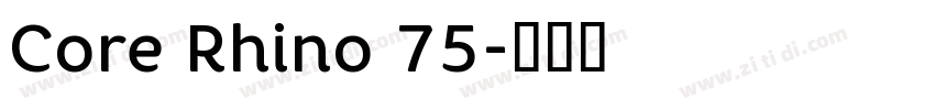 Core Rhino 75字体转换